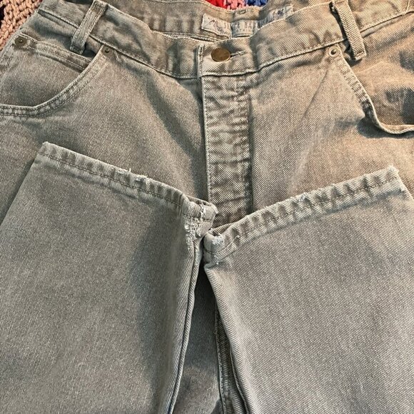 Vintage Santa Barbara Jeans Womens 13 Gray High Rise 90s Mom Jeans Denim - Picture 7 of 9